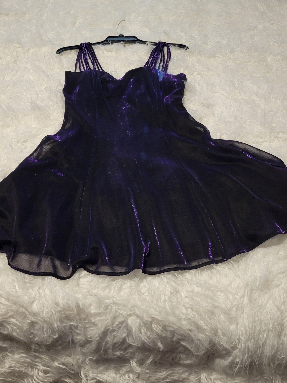 All That Jazz Purple/Black Shimmer Prom Dress
